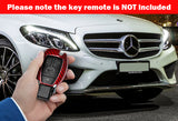 For Mercedes-Benz C180/200/250/300/W203/W210/W211/E320/350/500 AMG Real Red Carbon Fiber Remote Key Shell Cover