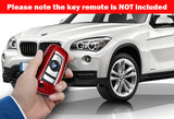 For BMW 1/2/3/4/5/6/7/ X1/X3/X5 X-Series Real Red Carbon Fiber Remote Key Shell Cover Case