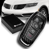 For Ford Mustang Edge F150 Fusion / Lincoln MKC MKX MKZ  Real Carbon Fiber Remote Key Shell Cover Case