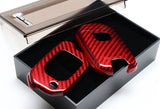 For Honda Accord/Civic/Odyssey Real Red Carbon Fiber Remote Key Shell Cover Case