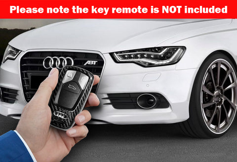 For Audi A4 A5 S4 S5 Q5 Q7 TT Real Carbon Fiber Remote Key Shell Cover Case