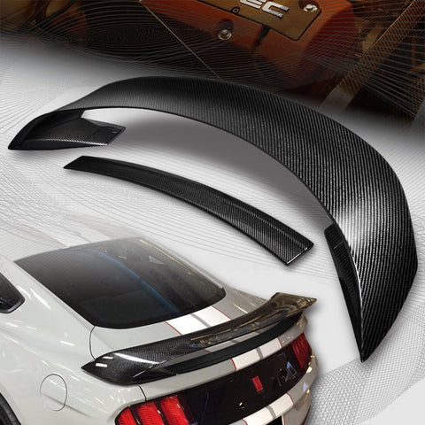 For 2015-2020 Ford Mustang GT350R Style 100% Real Carbon Fiber Rear Trunk Spoiler