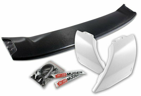 For 2012-2015 Honda Civic Sedan MUGEN Carbon Fiber Factory White Rear Spoiler Wing