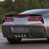 For 2014-2018 Chevrolet Corvette C7 ZR51 Style Unpainted Matt Black Color ABS Rear Trunk Spoiler Wing