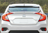 For 2016-21 Honda Civic 4DR/Sedan TYPE-R Factory White Trunk Real Carbon Spoiler