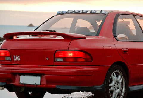 For 1993-2001 Subaru Impreza Carbon Style Shark Fin Vertex Rear Window Spoiler Wing
