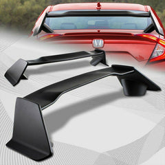 For 2016-2021 Honda Civic 4DR/Sedan TYPE-R Unpainted Black Trunk Spoiler Wing