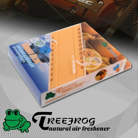 1 X Tree Frog Orange + Squash Mixed Natural Extreme Car Air Freshener Fresh Box