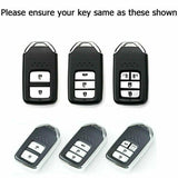 For Honda Accord/Civic/Fit/Odyssey Real Carbon Fiber Remote Key Shell Cover Case