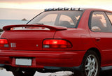 For 1993-2001 Subaru Impreza Glossy Black Shark Fin Rear Roof Vortex Spoiler Wing