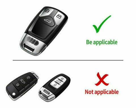 For Audi A4 A5 S4 S5 Q5 Q7 TT Real Red Carbon Fiber Remote Key Shell Cover Case
