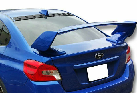 For 2015-2020 Subaru WRX STI Glossy Black Shark Fin Rear Roof Vortex Spoiler Wing