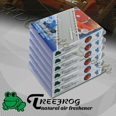 6 X Tree Frog Grapefruit + Squash Mix Natural Extreme Car Air Freshener Fresh Box